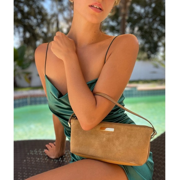 SALEπ Gucci Y2K Suede Baguette Mini Bag - Picture 2 of 10